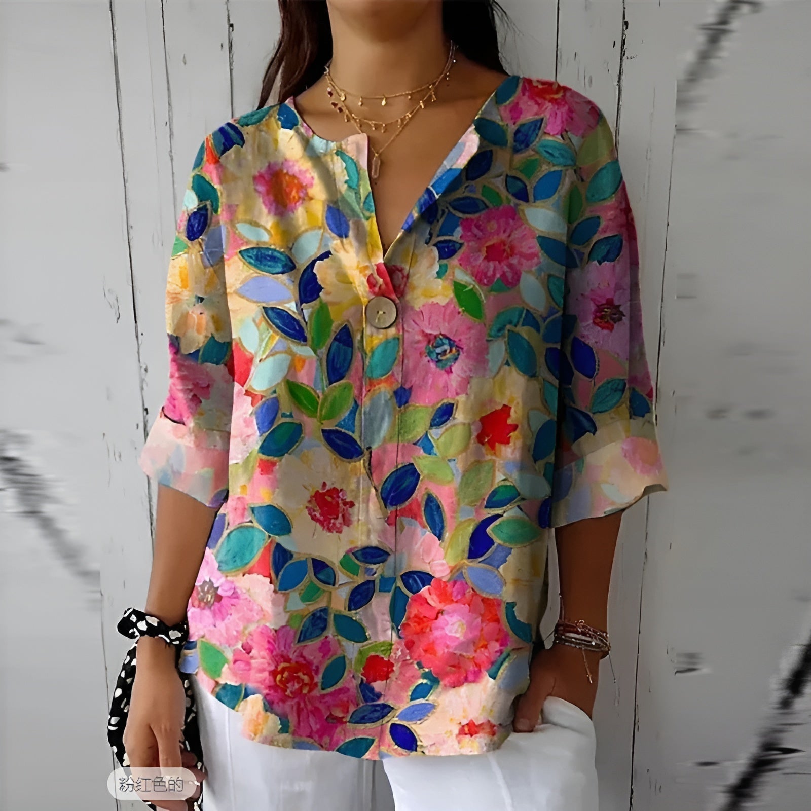 Mariska™ | Elegant Blommig Blus