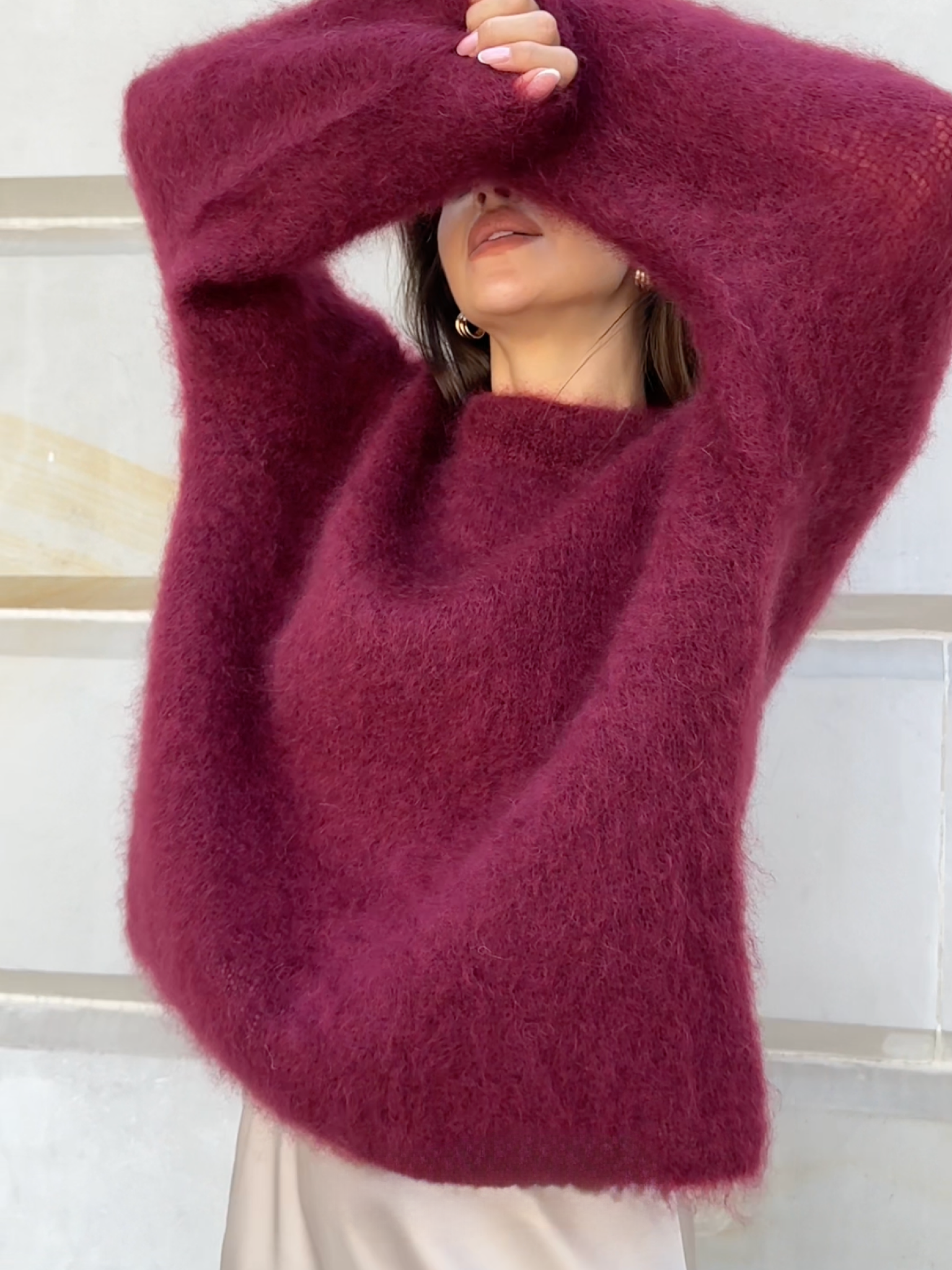 Camille™ | Pull Col Rond en Mohair