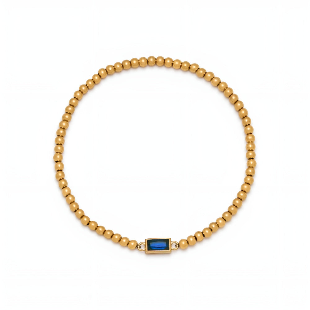 Kyra™ | Födelsestenarmband med Guldpärlor | 1+1 Gratis