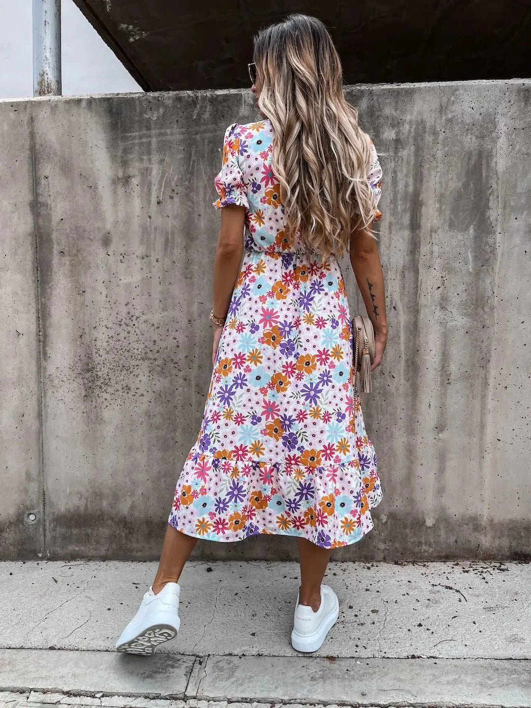 Camille™ | Naila Robe Fleurie Élégante
